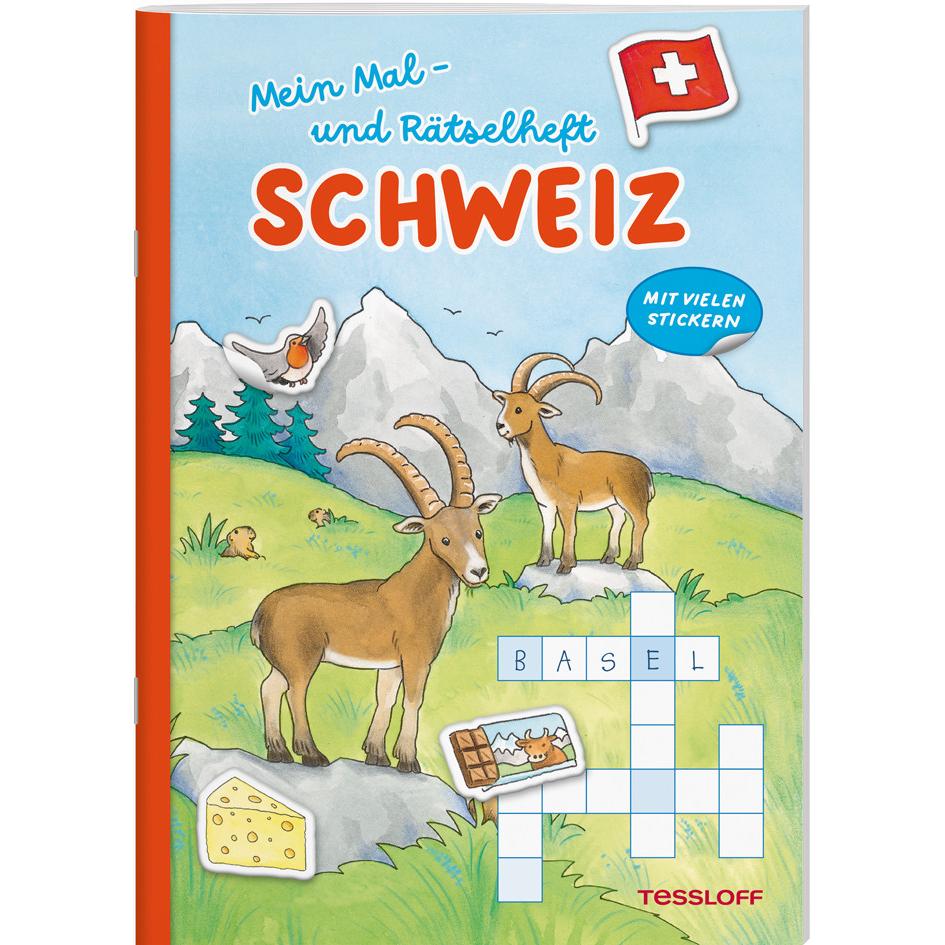 Mein Mal- und Rätselheft. Schweiz, Kinderbücher von Corina Beurenmeister