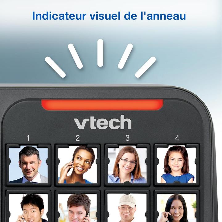 Actual product image VTech Corded Phone with Large Keys and Answering Machine