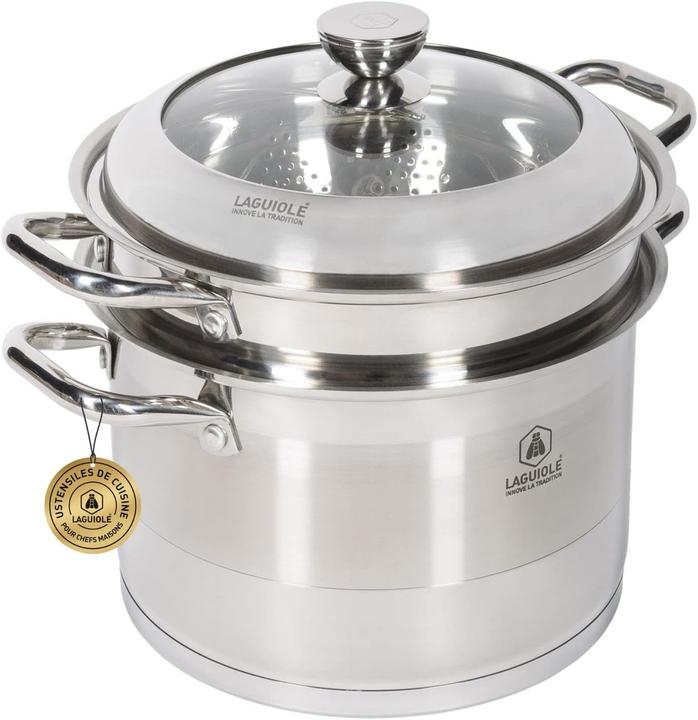 Productafbeelding Laguiole Pastagar silver stainless steel induction (Steelpan, Roestvrij staal, 24 x 16 cm)