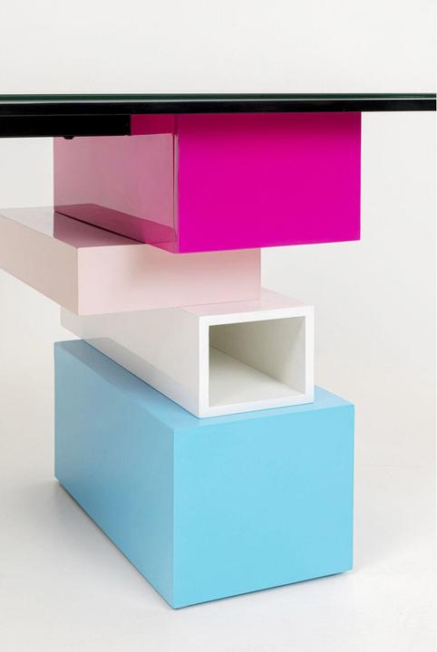 Image du produit Kare Design Schreibtisch Pixel mit Glasplatte 200x90cm