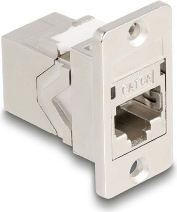 Actual product image Delock Panel Mount RJ45 Keystone module female to male connector (Keystone module)