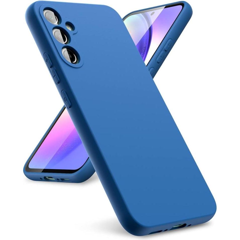 Thumbnail - Screenguard Samsung Galaxy A54 5G Liquid Silicone Case Hülle (Samsung Galaxy A54 5G), Smartphone Hülle, Blau