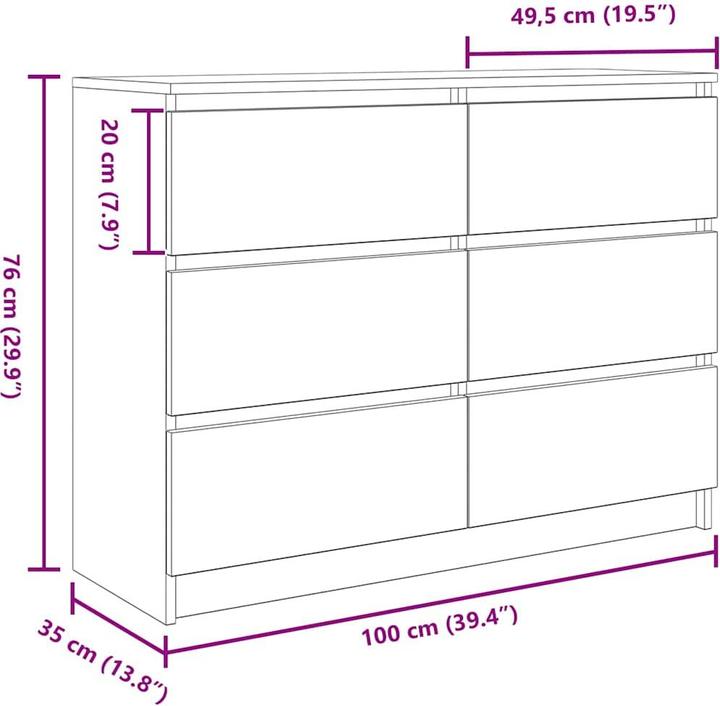 Image du produit VidaXL Radomil (100 x 35 x 76 cm)