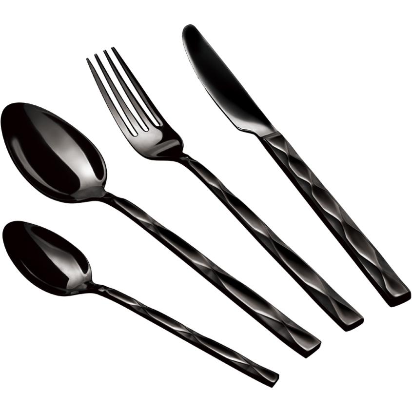 Thumbnail - BerlingerHaus Besteckset 24tlg., Besteck, Schwarz