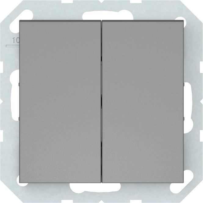 Vila, Lichtschalter + Storenschalter, SWITCH 2GANG GREY P510-020-02 QR1000