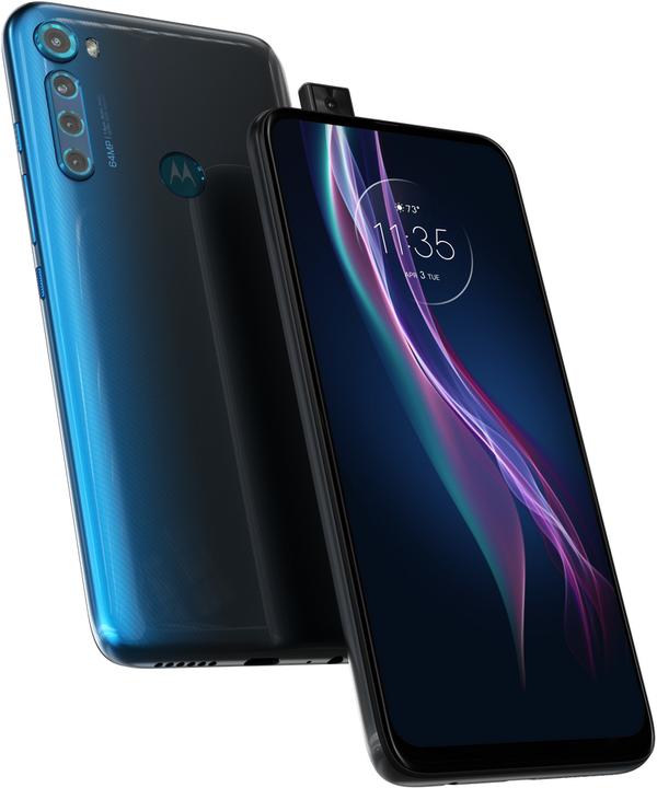 Produktbild Motorola One Fusion+ (128 GB, Twilight Blue, 6.50", Hybrid Dual SIM, 4G)