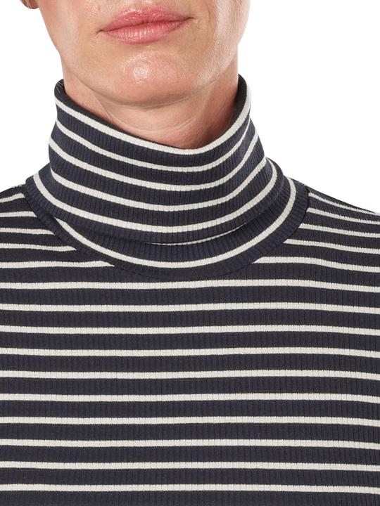 Produktbild Marc O'Polo Long Sleeve T-Shirt Turtle Neck Multi/Deep Blue (M)