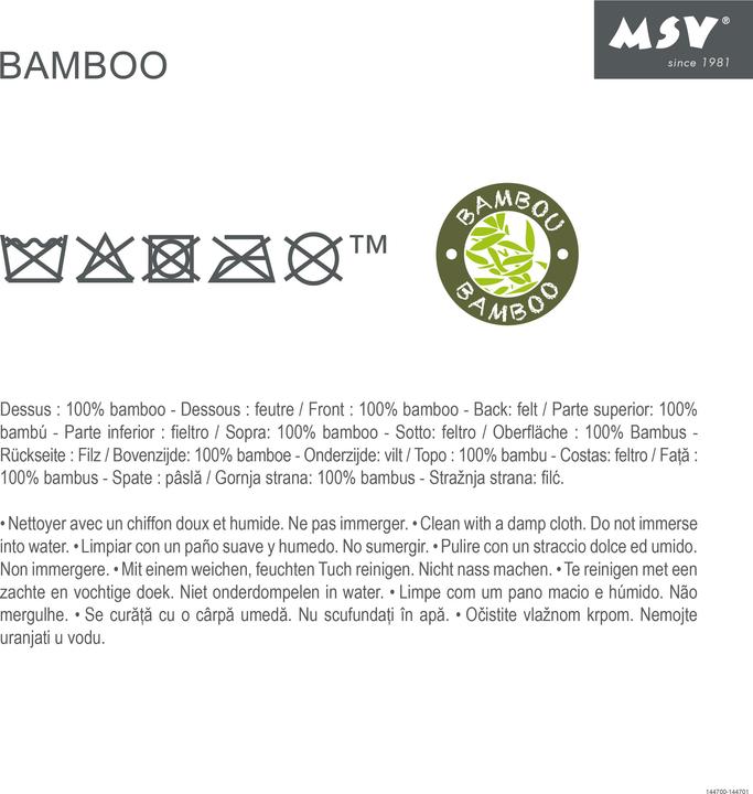 Actual product image spirella Bambusmatte Annika 50x80 Basilic - Polypropylen