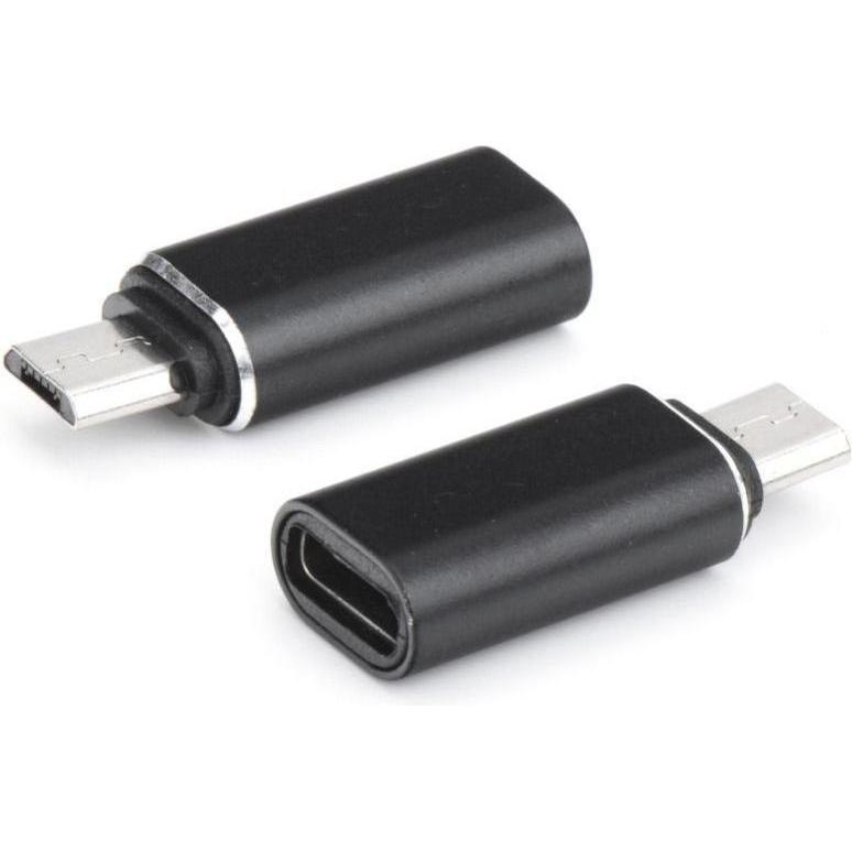Partner Telecom Converter OEM Adapter Type C (female) to Micro USB (male) black (Micro USB, USB tipo C), Adattatore dispositivo mobile, Nero