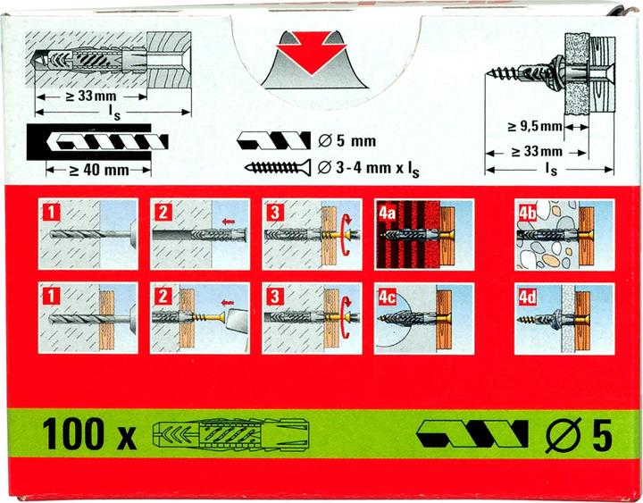 Produktbild Fischer Universaldübel UX 5x30 (100 Stk.)