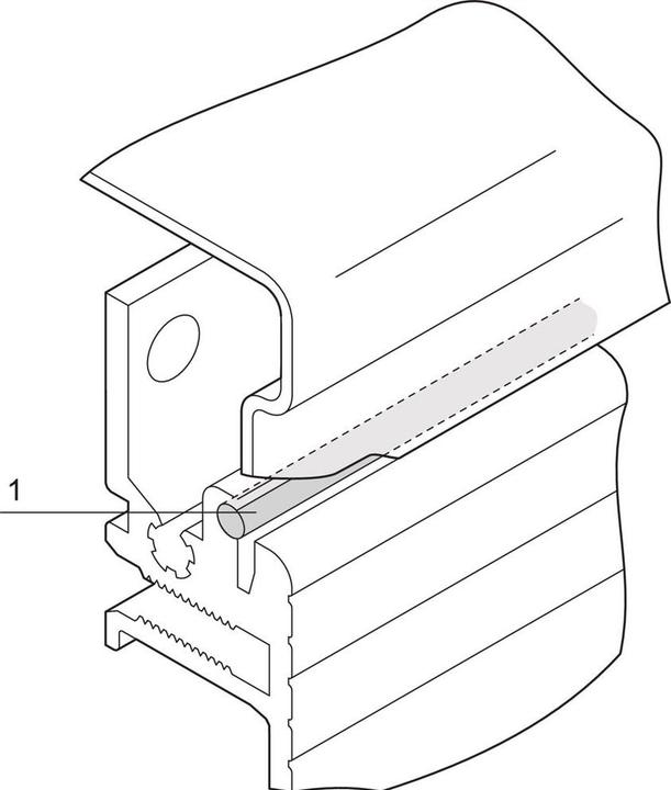 Produktbild Schroff EMV-Seitenwanddichtung - HF-DICHTSCHNUR DRM=2,4 2,1MT