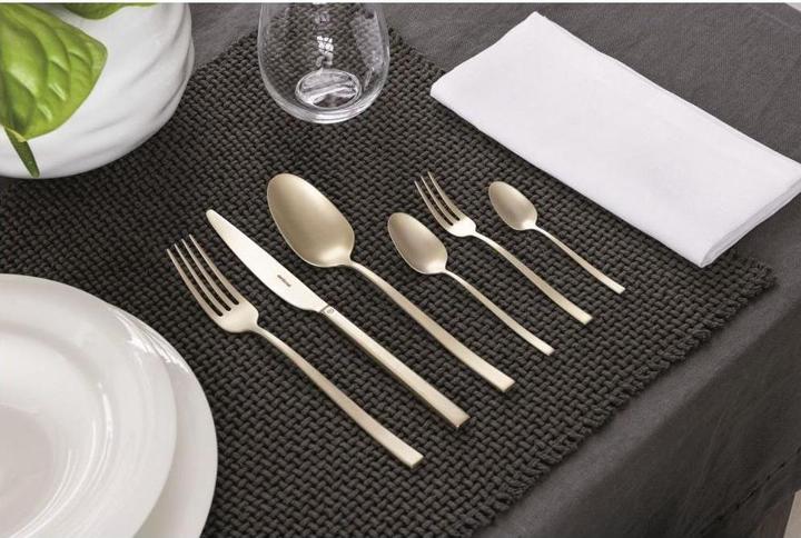 Immagine prodotto Sambonet Posate 24pcs.Vh. Roccia Antica in Acciaio Inox /PVD Champagne (24 Pezzo/i, Set di posate)