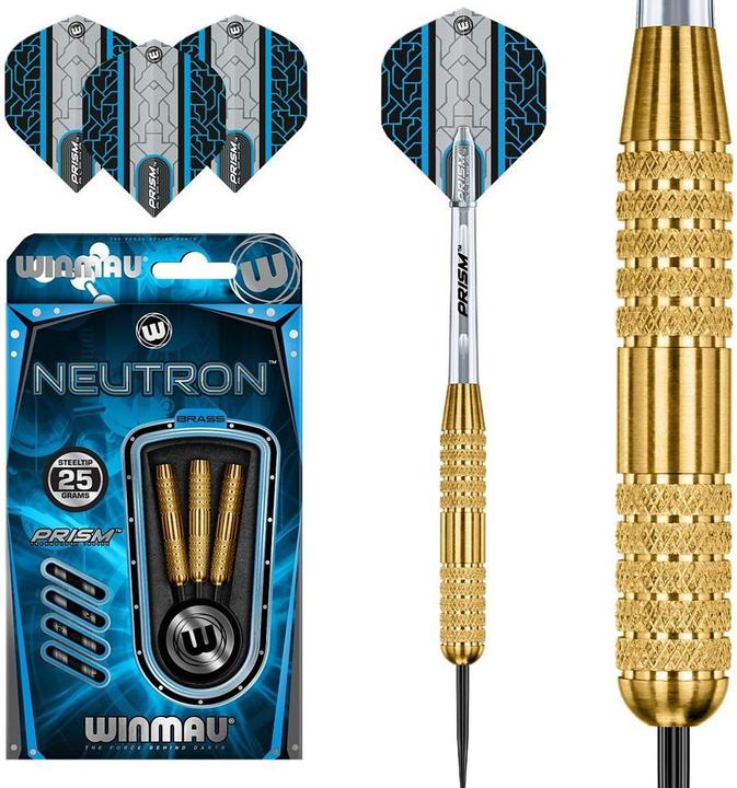 Winmau Neutron Brass Steel Dartpfeile 25G (25 g)