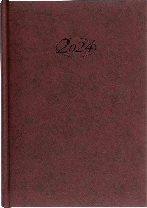 Stylex 43765 Boekenkalender 2021 Directiekalender A5 Timer Bordeaux (A5)