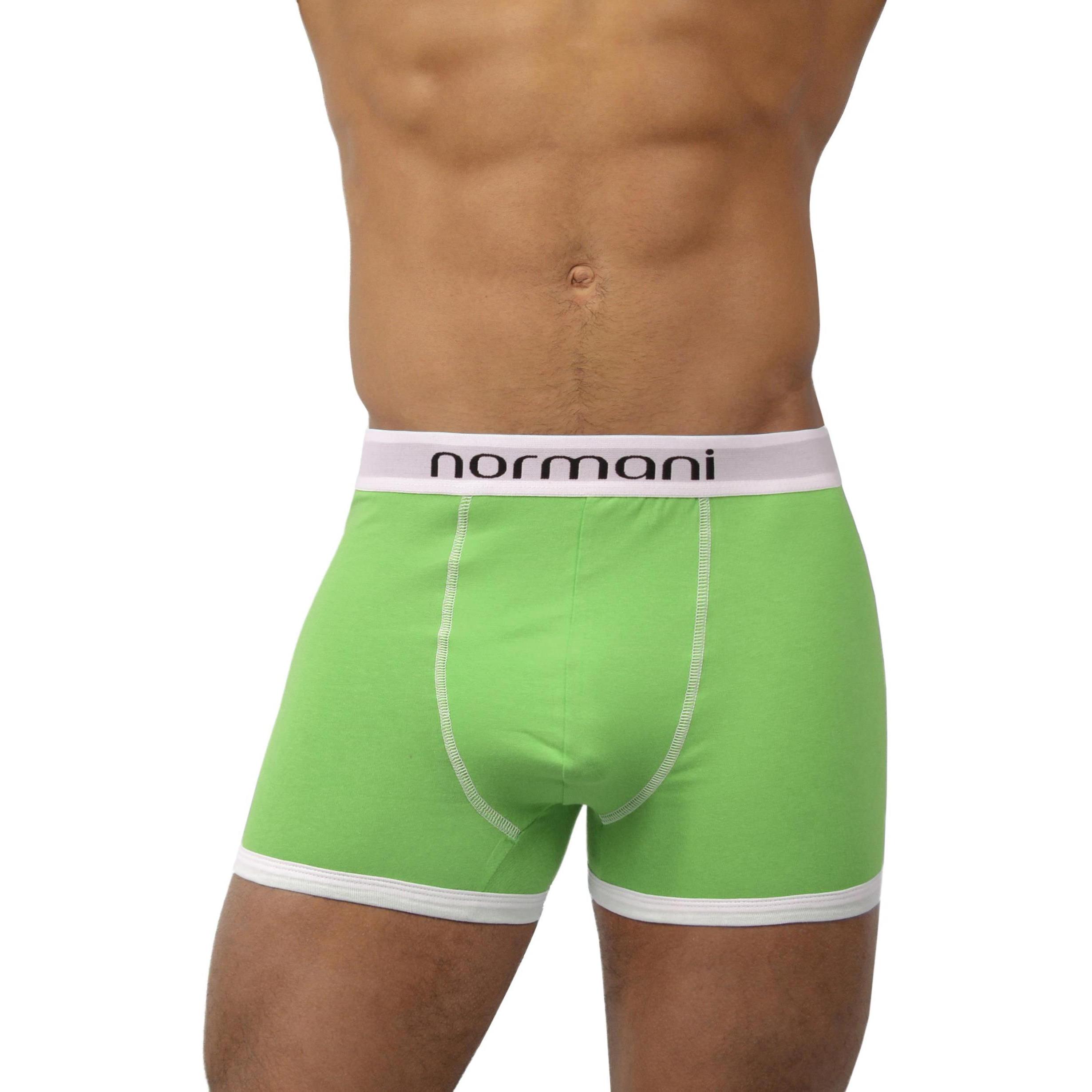 Normani, Herren, Unterhosen, 6 Stück Retro Boxershorts aus Baumwolle, Grün, (L, 6er Pack)
