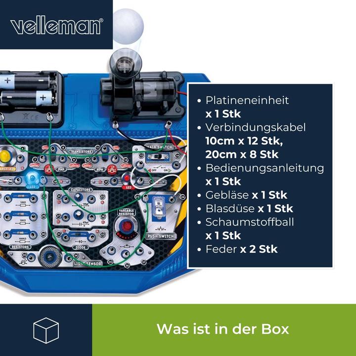 Image du produit Velleman Kit de construction pour projets électroniques - 25 expériences - Spake de circuit