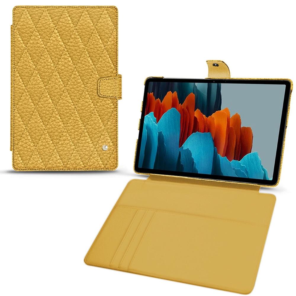 Thumbnail - Noreve Lederschutzhülle Wallet (Galaxy Tab S7), Tablet Hülle, Orange