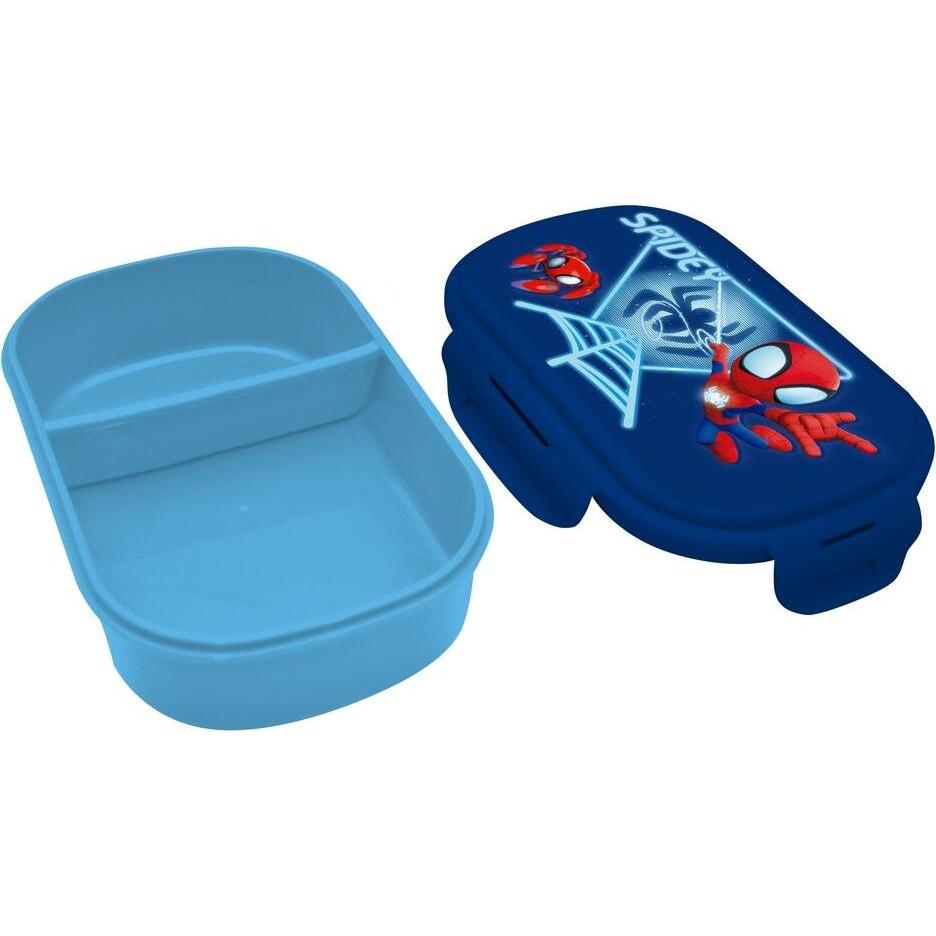 Kids Euroswan Marvel Spidey the Amazing Friends lunch box + cutlery, Portapranzo, Multicolore
