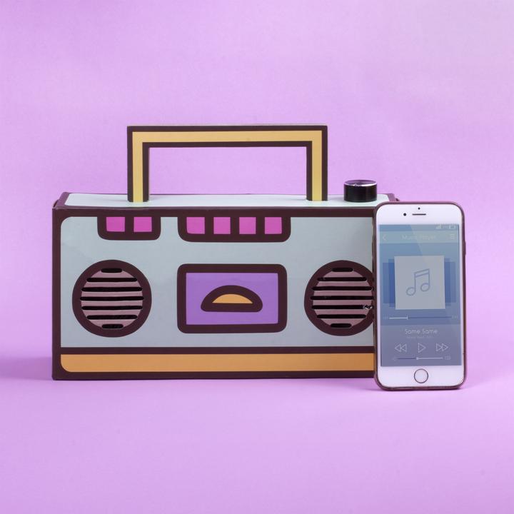 Actual product image Pusheen DIY Bluetooth Lautsprecher Boombox (Battery operated)