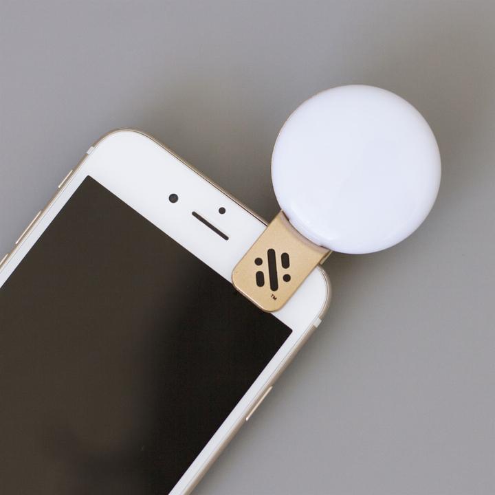 Actual product image Swipe LED Mini Selfie Light Gold (Ring light)