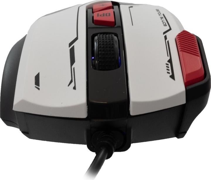 Actual product image Baracuda Gaming Mouse MANTA, 8D, 12800 dpi, White (BGM-042) (Cable)