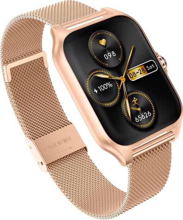 Produktbild Garett I??manusis laikrodis GRC Activity 2, Ro??inio aukso spalvos korpusas su rausvos spalvos (39 mm)