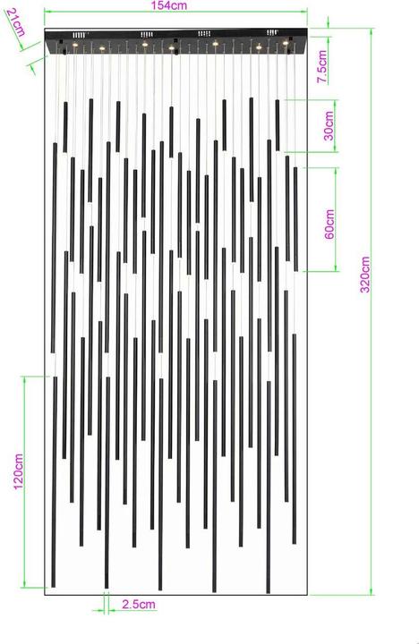 Image du produit Kare Design Suspension Living Vegas Deluxe noir mat LED (GU10, G9, 215 lm)