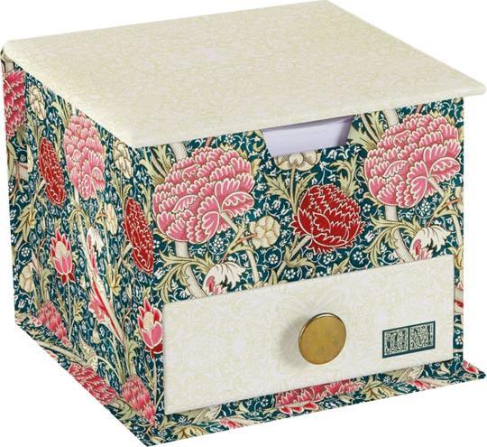Image du produit The Gifted Stationery Company Boîte à fiches Memo Cube William Morris (100 x 100 mm)