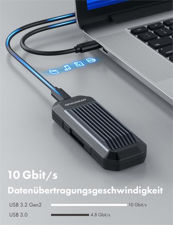 Actual product image Graugear G-M202-AC-10G (M.2 2280, M.2 2230, M.2 2260, M.2 2242)