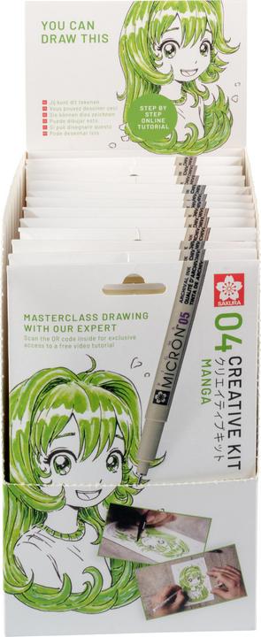 Actual product image Sakura Kreativ Kit (Black, Emerald green, White, 3x)