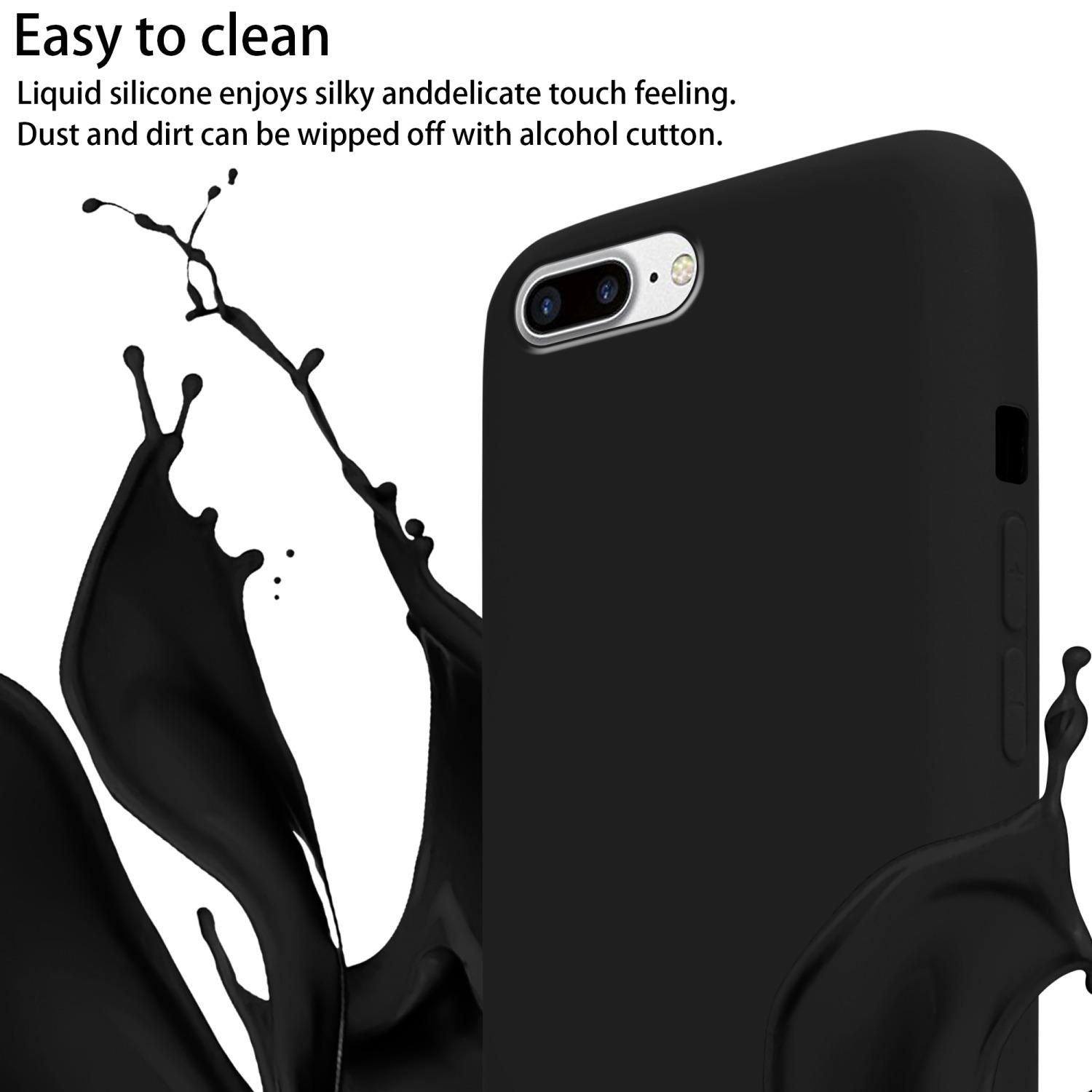 Thumbnail - Cadorabo TPU Cover Handy Kette Liquid (Apple iPhone 7 Plus), Smartphone Hülle, Schwarz