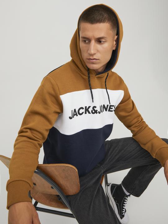 Produktbild Jack & Jones Pullover Sweatshirt mit Kapuze JJELOGO BLOCKING SWEAT HOOD - 4774 (M)
