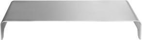 Actual product image Powerton Monitor stand, modern minimalist design, silver, aluminium, load capacity 10 kg, Ergo