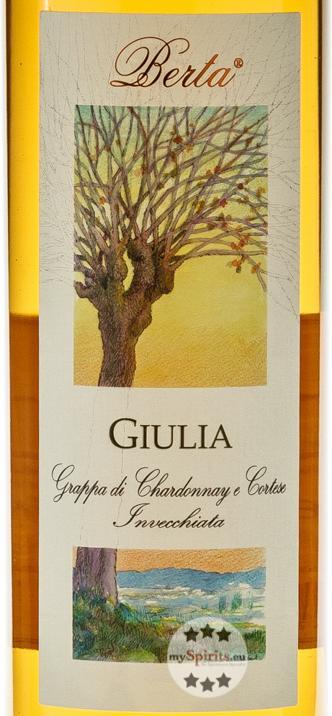 Produktbild Berta Grappa Giulia Affinata Grappa Chardonnay (1 x 70 cl)