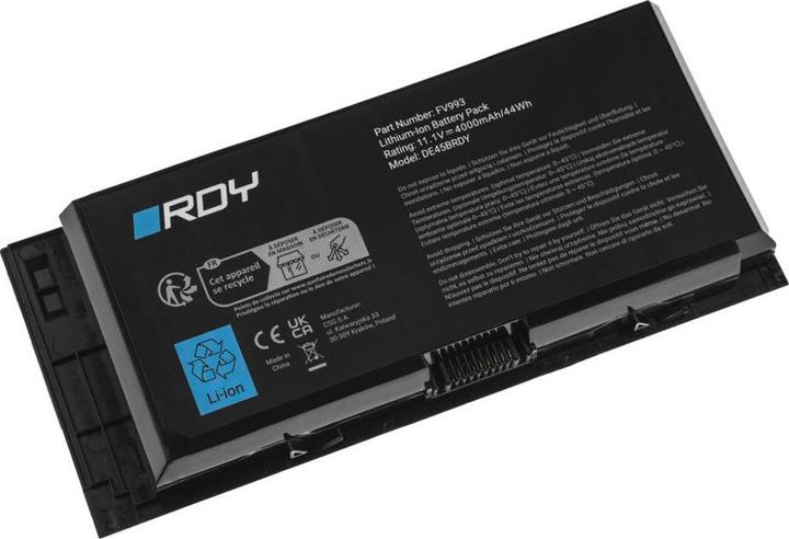 Actual product image GreenCell RDY Battery FV993 for Dell Precision M4600 M4700 M4800 M6600 M6700 M6800 (6 cubicles)