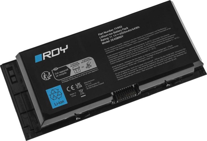 Actual product image GreenCell RDY Battery FV993 for Dell Precision M4600 M4700 M4800 M6600 M6700 M6800