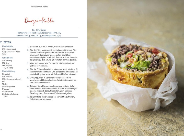 Produktbild Low Carb - Low Budget (Deutsch, Low-Carb-Rezept des Tages, 2023)