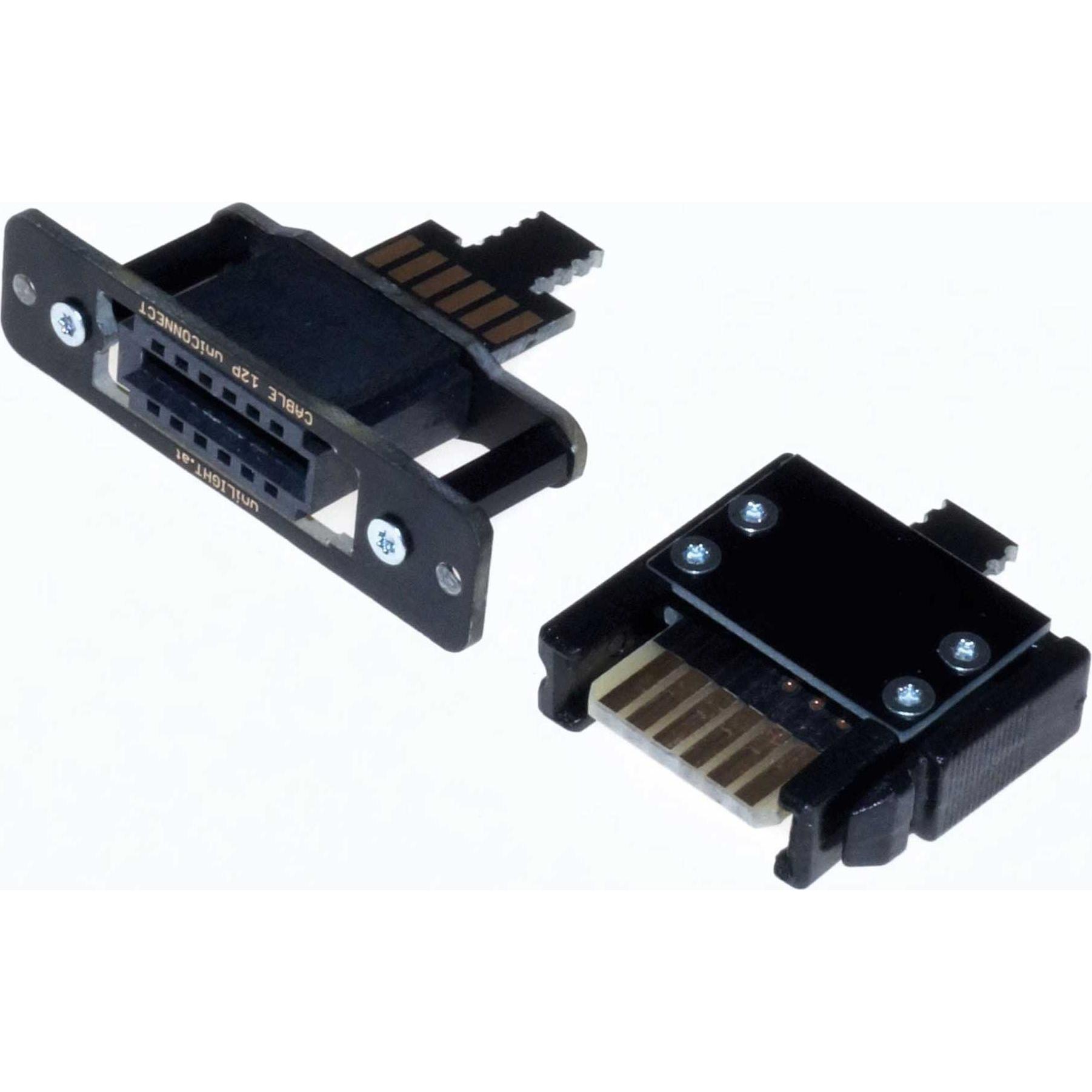 Unilight kabelsteckverbindung cable mit 6 primär en polen für 2 servos, bausatz, 2pcs