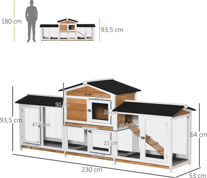 Actual product image PawHut Kaninchenstall
