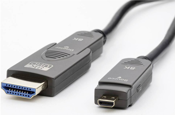 Productafbeelding Transmedia HDMI glasvezelkabel (HDMI 2.1, 8k@60Hz, eARC) (20 m, HDMI)