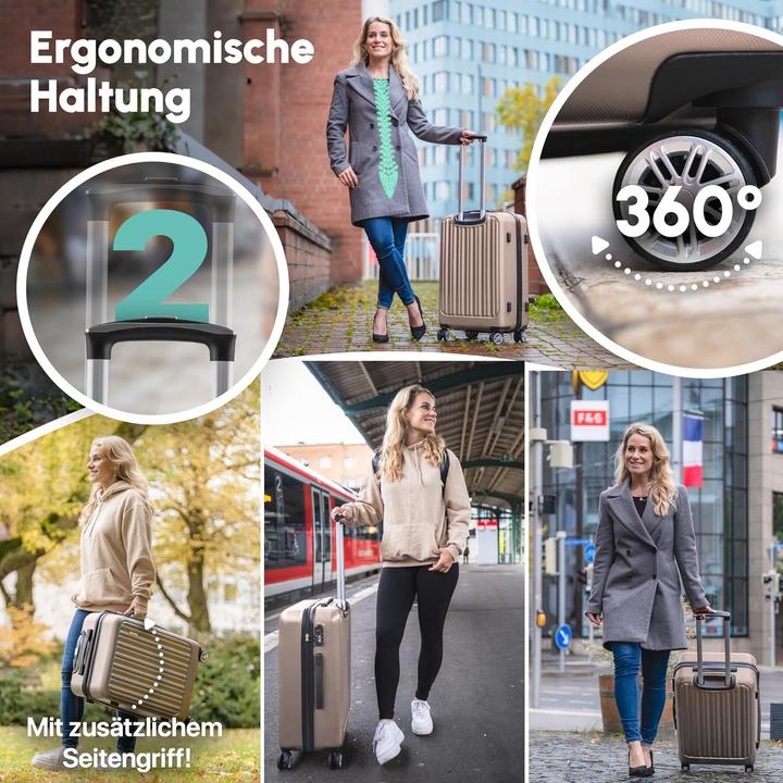 Actual product image Easy Move Ergonomischer Hartschalenkoffer mit Zahlenschloss (72 l)