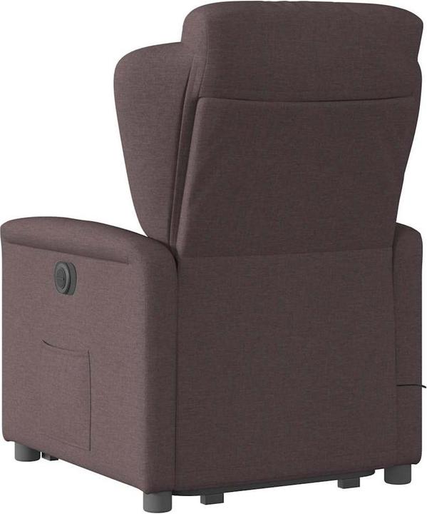 Immagine prodotto vidaXL Poltrona massaggiante con ausilio per la posizione eretta in tessuto marrone scuro