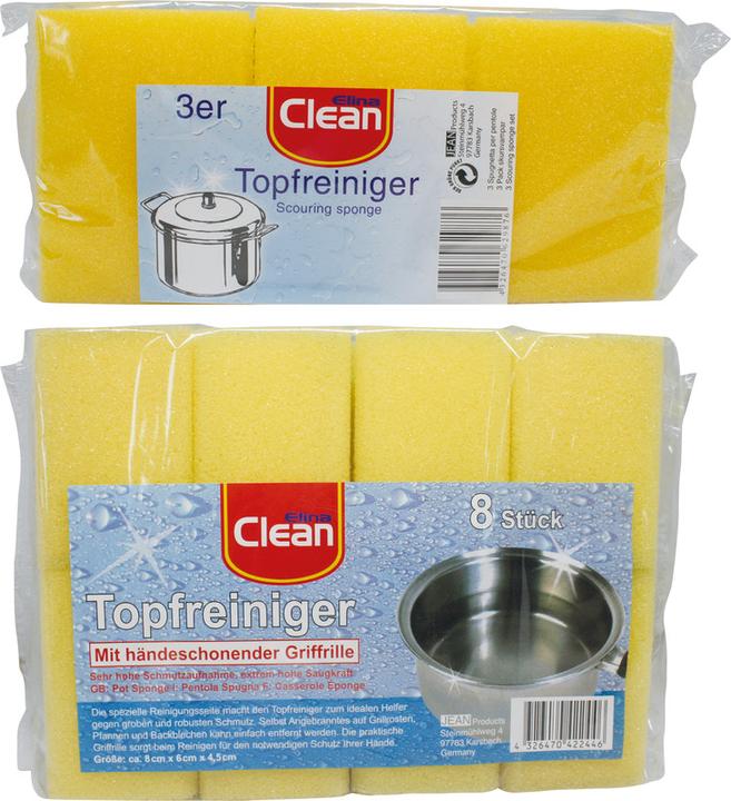 Image du produit Elina Schwämme Topfreiniger gelb (8 pcs)