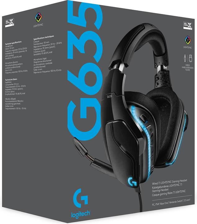 Actual product image Logitech G G635 (Cable)