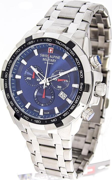 Productafbeelding Swiss Alpine Military 7043.9135 Chrono 46mm 10ATM (Chronograaf, 46 mm)