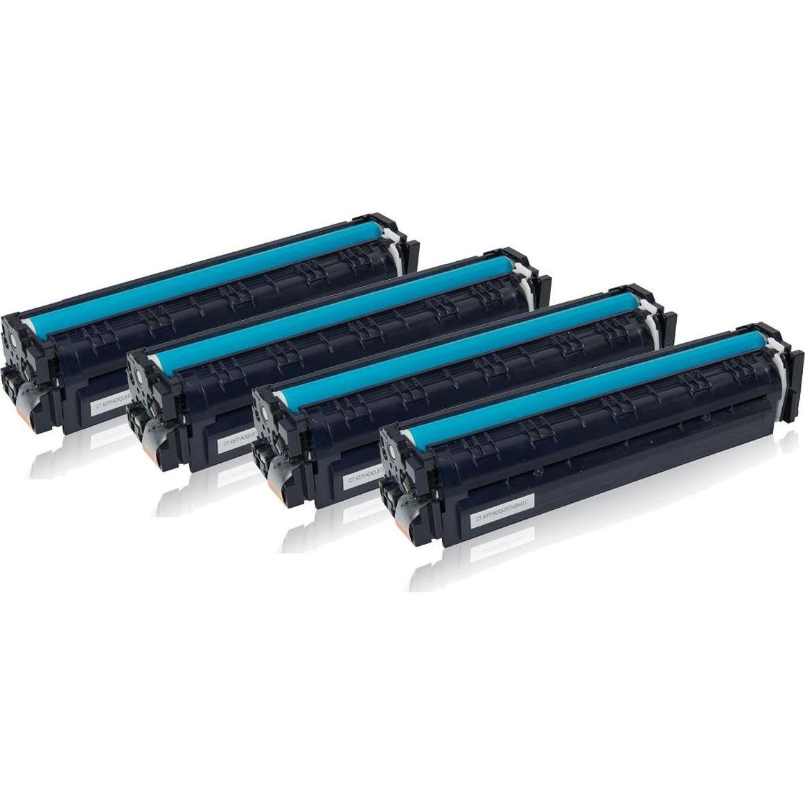 Inkadoo, Toner, Toner multipack kompatibel zu Canon 045H enthält 4x Tonerkartusche Schwarz Cyan Magenta Gel... (BK)