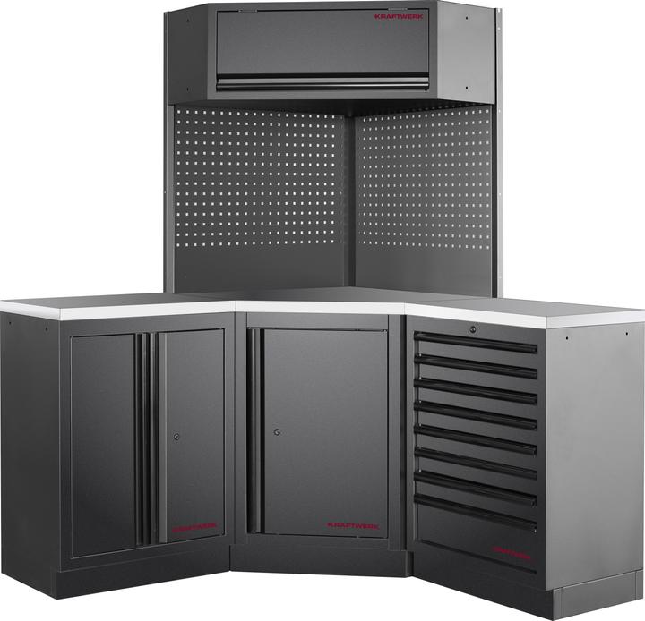 Actual product image Kraftwerk MOBILIO BLK Kombi Eckelement Edelstahl (157.40 cm, 200 cm)