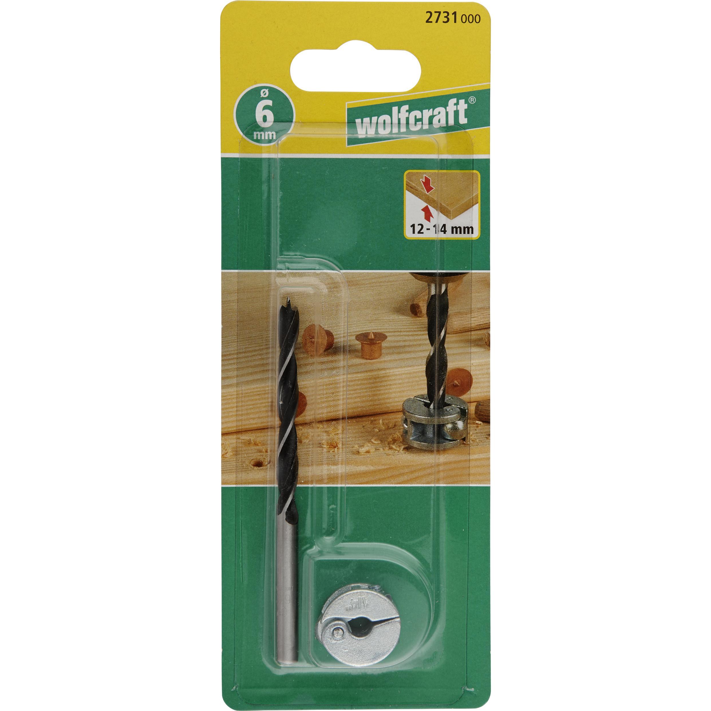 Thumbnail - wolfcraft, Bohrereinsatz, Holzspiralbohrer-Set 2-tlg. (8 mm)