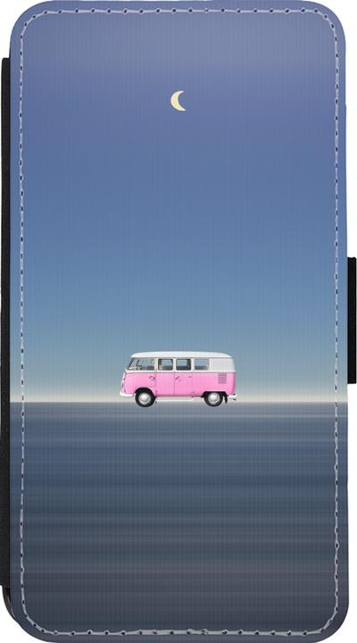 Produktbild PhoneLook Hülle Wallet schwarz Spring 23 pink bus (Apple iPhone 13 mini)