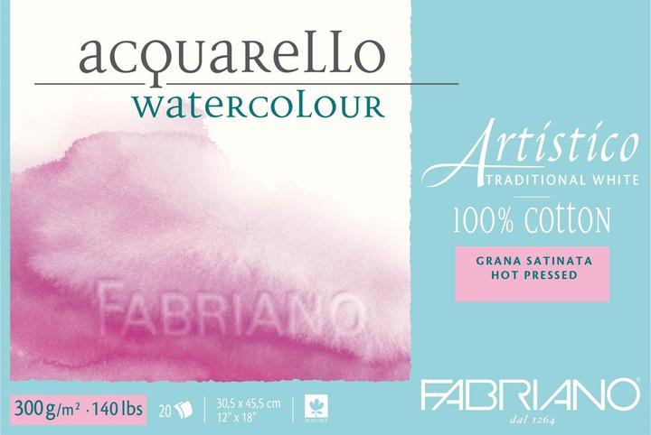Produktbild Fabriano Aquarellblock Artistico Trad.White 30.5 x 45.5 cm (30.5 x 45.7 cm)